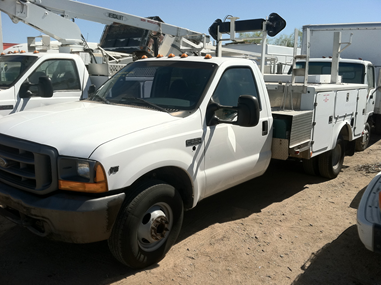 dismantling 1999 ford f350 utility truck